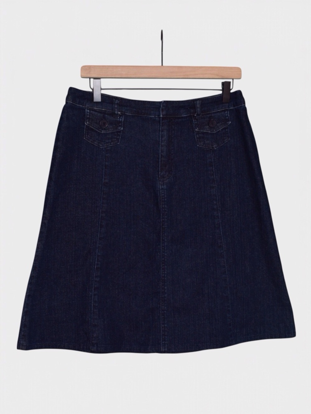 Christopher & Banks Stretch Denim A Line Skirt
